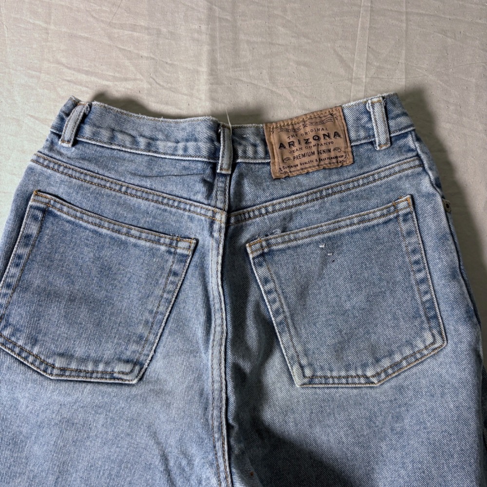 Arizona Jean Co Relaxed Light Wash Straight Leg Denim Jeans Mens 25x29 Vintage - Picture 4 of 8